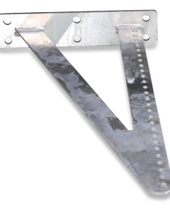 Wall bracket suspension for ribbed tubes 500 for 3 rows